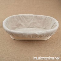 1x Oval Bread Proving Basket   Proofing Basket Rattan Banneton Brotform  Size 25x15x8cm  Sour Dough proofing  Artisan bread   With Linen liner - B01CHUXIRW